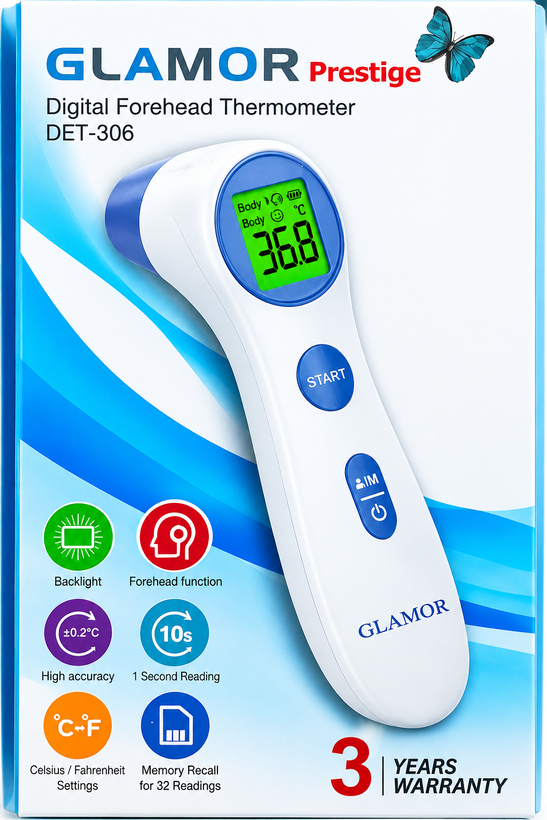 تب سنج لیزری گلامور مدل DET-306